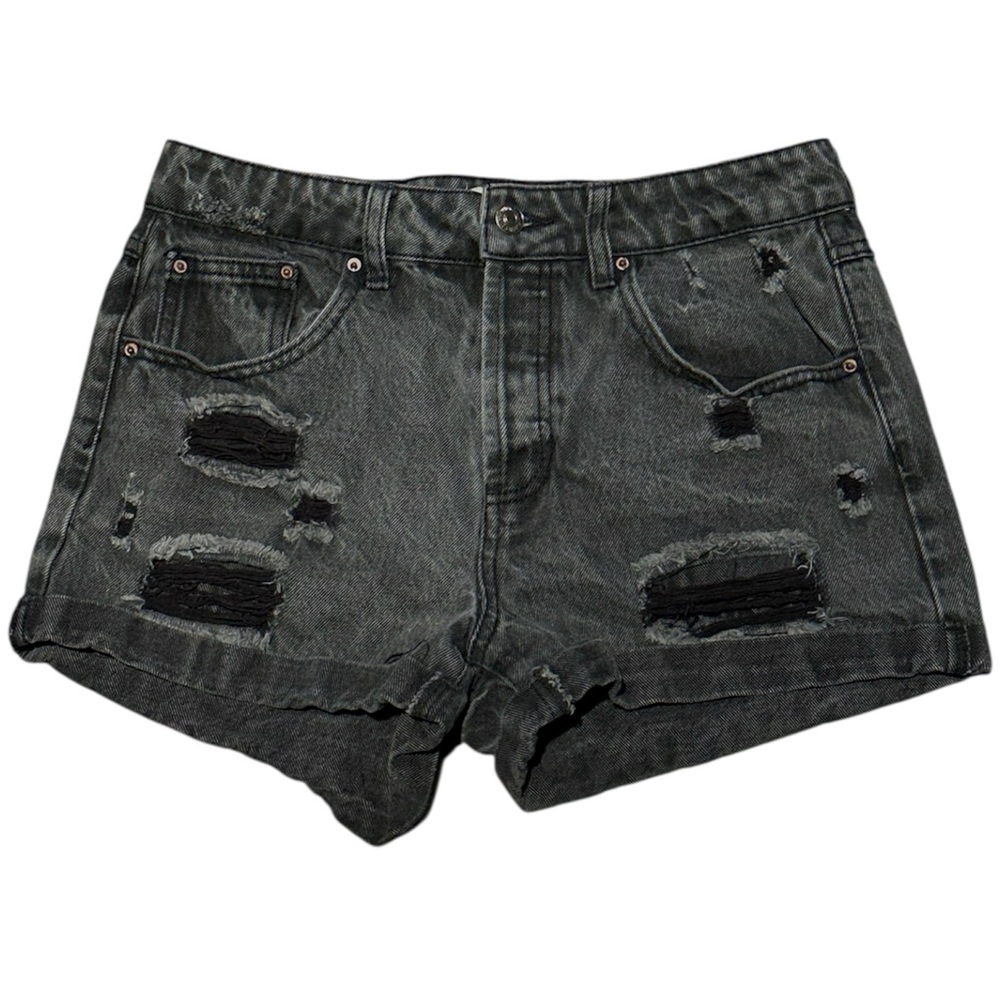Distressed Jean Shorts